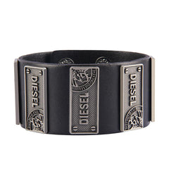 2019 Punk Black Brown PU Leather Bracelets Men Women Fashion Braid Stainless Steel Magnetic Clasp Wristband Bracelets Bangles