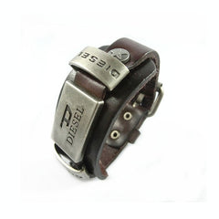 2019 Punk Black Brown PU Leather Bracelets Men Women Fashion Braid Stainless Steel Magnetic Clasp Wristband Bracelets Bangles