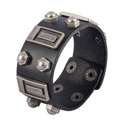 2019 Punk Black Brown PU Leather Bracelets Men Women Fashion Braid Stainless Steel Magnetic Clasp Wristband Bracelets Bangles