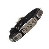 2019 Punk Black Brown PU Leather Bracelets Men Women Fashion Braid Stainless Steel Magnetic Clasp Wristband Bracelets Bangles