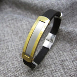 2019 Punk Black Brown PU Leather Bracelets Men Women Fashion Braid Stainless Steel Magnetic Clasp Wristband Bracelets Bangles